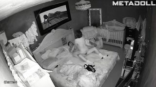 Amazing mature couple fuck in their messy room recording