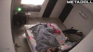 Skinny Turkish brunette step-mom fingers her pussy while dreaming of wrestling porn