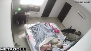 Skinny Turkish brunette step-mom fingers her pussy while dreaming of wrestling porn