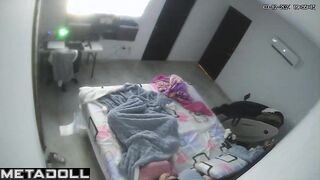 Skinny Turkish brunette step-mom fingers her pussy while dreaming of wrestling porn