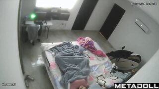 Skinny Turkish brunette step-mom fingers her pussy while dreaming of wrestling porn