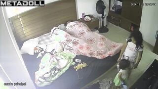 Mature American brunette celebrity changes her panties before watching porn