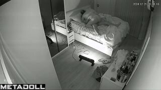 Newly married couple fuck in their bed wildly leaked record