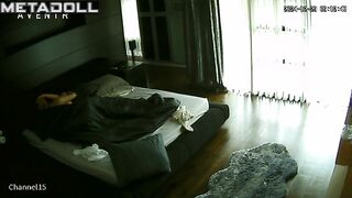 Real amateur couple fuck in their daughter’s room live