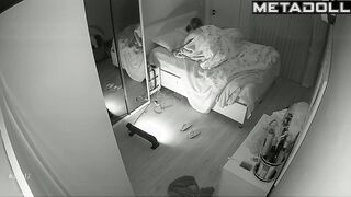 Skinny Scottish brunette mom sex in the living room live HD