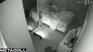 Skinny Scottish brunette mom sex in the living room live HD