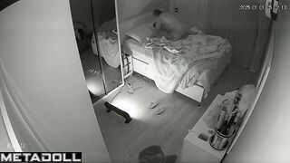 Skinny Scottish brunette mom sex in the living room live HD
