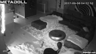 American couple fucks in the living room