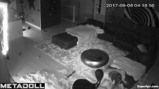 American couple fucks in the living room
