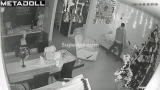 Naughty couple drunk fucking on the couch