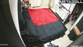 Petite Latina girl rides hard