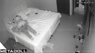 Georgeouse Italian brunette wife gets fucked doggy style spy cam record