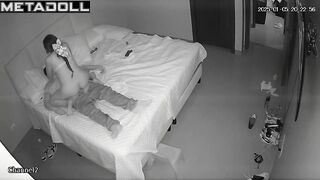 Georgeouse Italian brunette wife gets fucked doggy style spy cam record