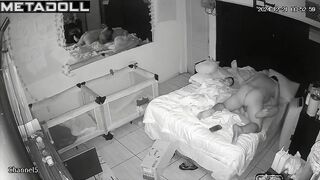 Amazing Swiss newly married couple having sex on the couch