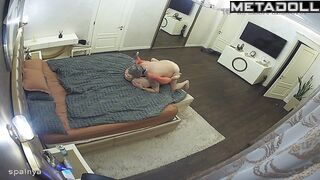 Mom and Dad fuck hard in their bed recording