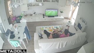 Cheating British brunette student girl pleases her husband online