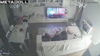 Perverse Norwegian brunette wife gets fucked on the floor live HD