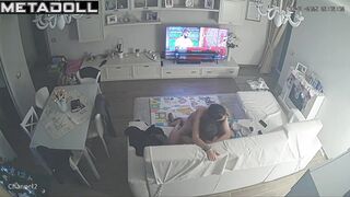 Perverse Norwegian brunette wife gets fucked on the floor live HD