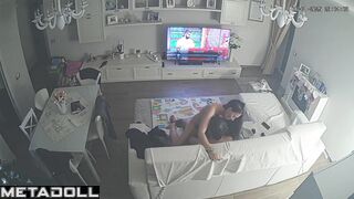 Perverse Norwegian brunette wife gets fucked on the floor live HD