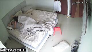 Spanish parents fuck on their bed hard live
