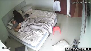 Spanish parents fuck on their bed hard live