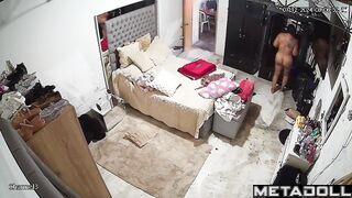 Fat English brunette porn model changes her dirty panties before going to sleep