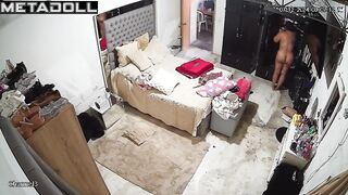 Fat English brunette porn model changes her dirty panties before going to sleep