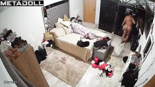 Lesbian Turkish brunette exotic dancer changes her new panties to go out to a party