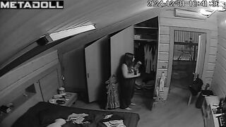 Old New Zealander brunette exotic dancer changes her panties before watching porn