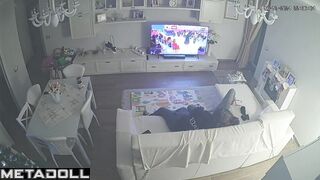 Fat Romanian brunette woman forces her husband to cum hidden camera