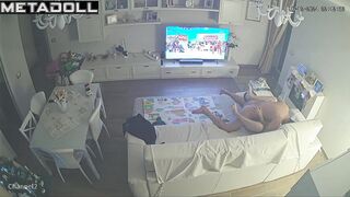 Fat Romanian brunette woman forces her husband to cum hidden camera
