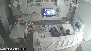 Horny Australian brunette wife rides her husband online