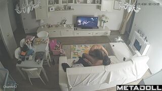 Old French brunette mother gets fucked while watching porn HD