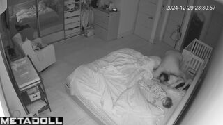 Naughty Swiss brunette sex worker changes her bra before watching porn