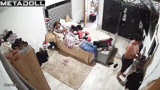 Slut English brunette fancy girl changes her wet and dirty panties before having sex
