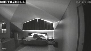 Amateur New Zealander couple fuck before going to sleep hidden camera