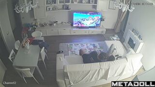 Fat Estonian brunette MILF fucks with an old man recording
