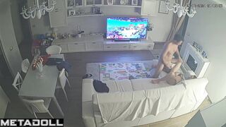 Fat Estonian brunette MILF fucks with an old man recording