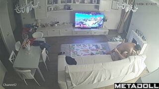 Fat Estonian brunette MILF fucks with an old man recording