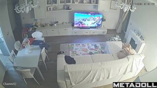 Fat Estonian brunette MILF fucks with an old man recording