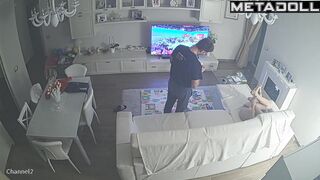 Fat Estonian brunette MILF fucks with an old man recording