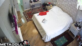 Daily routine of Romanian brunette wife in her room leaked