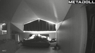 Beautiful Ukrainian dirty couple fuck in their bed wildly hidden IP camera
