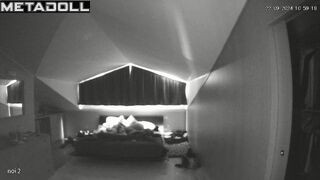 Beautiful Ukrainian dirty couple fuck in their bed wildly hidden IP camera