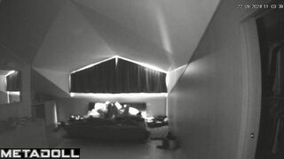 Beautiful Ukrainian dirty couple fuck in their bed wildly hidden IP camera