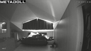 Beautiful Ukrainian dirty couple fuck in their bed wildly hidden IP camera