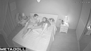 Chubby busty Australian blonde step-mom rides her boyfriend real spy cam