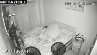 Real Danish new couple fuck wildly in their bed hidden camera
