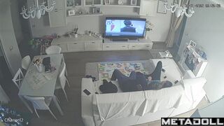 Chunky Scottish brunette MILF sex at home hidden cam