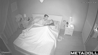 Real Norwegian parents having sex brutally in their bed hidden IP camera